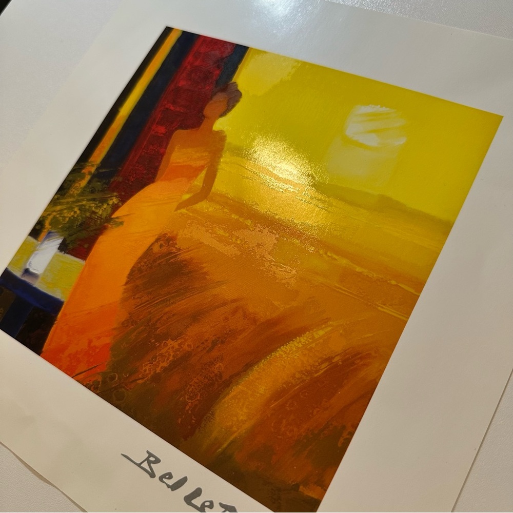 Park West Emilie Bellet "Dans la Maturite des Bles" 10x10 Lithograph print COA - Picture 11 of 14